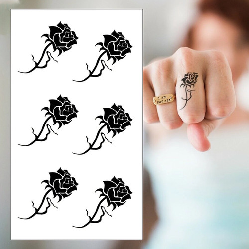 Temporary tattoo small rose - temporary,