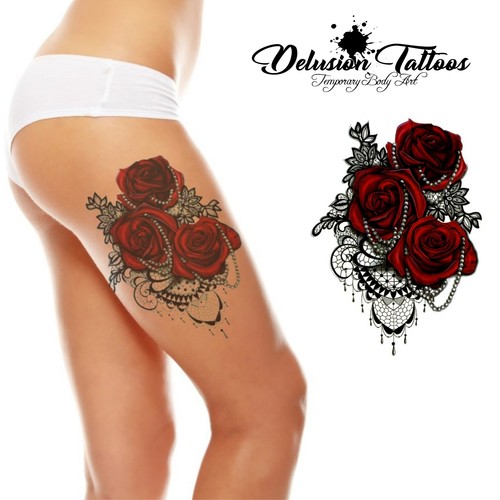 Realistic temporary tattoo - realistic,