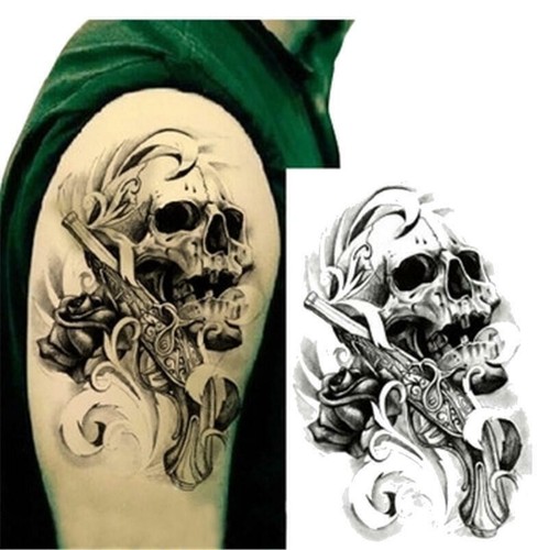 Pirate skull roses pistol - pirate,