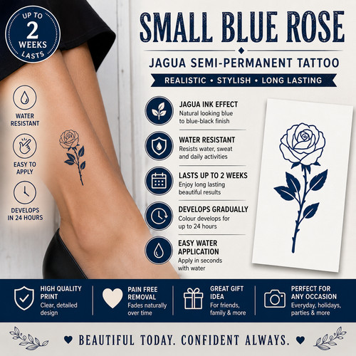 Blue rose jagua semi - rose, permanent