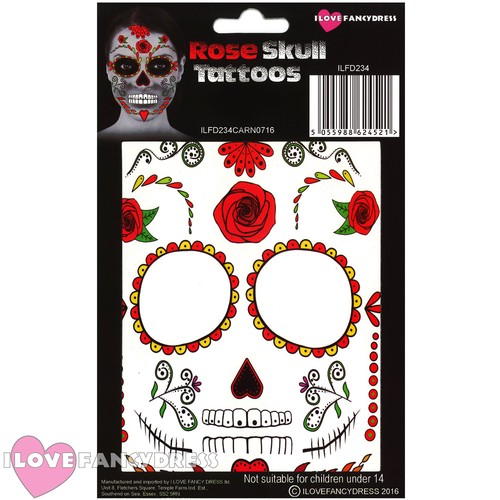 Rose skull temporary - temporary, face
