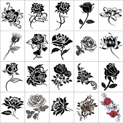 Temporary tattoo stickers rose - tattoo,