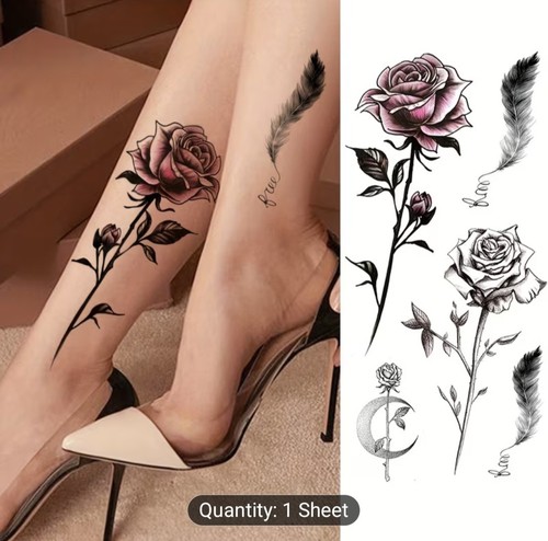 Realistic floral temporary - realistic,