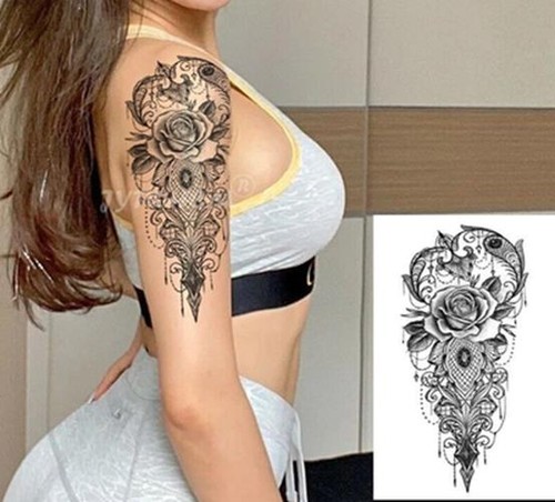 Rose lace jewel mandala womens - jewel,
