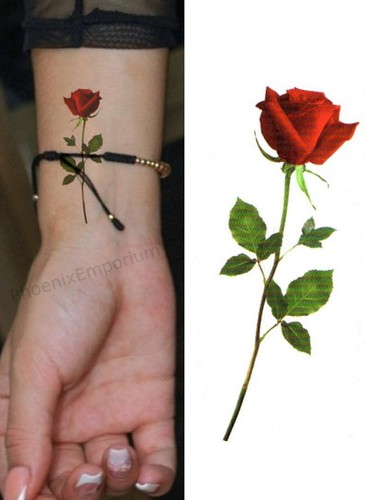 Temporary tattoo small red - temporary,