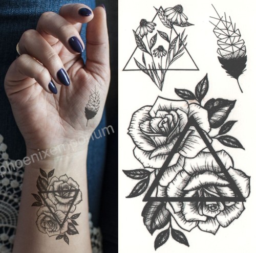 Temporary tattoo black double - temporary,