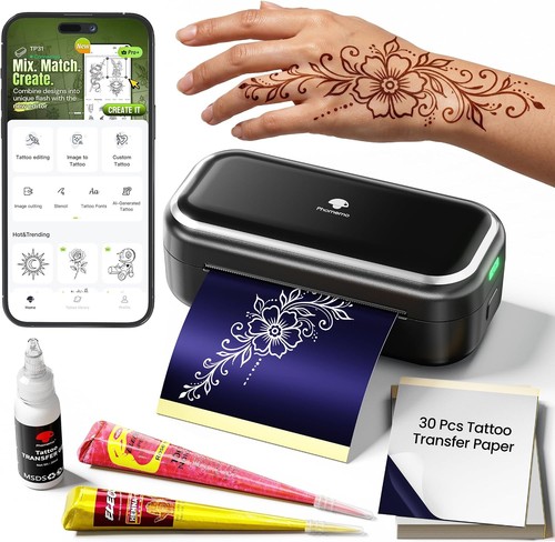 Phomemo tp31 henna - tattoo, kit
