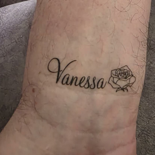 Personalised rose with name - ,